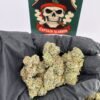 Detroit Runtz premium cannabis flower featuring frosty trichome-covered buds with sweet candy and fruity aroma