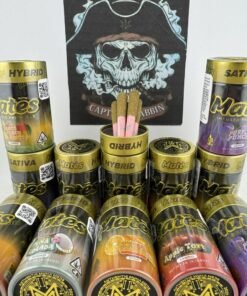 Muha Meds Mates 5-Pack infused pre-rolls with premium cannabis flower and concentrate infusion.