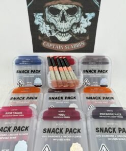 Boutiq Snack Pack 5-Pack Live Diamond Infused Joints premium cannabis pre-roll