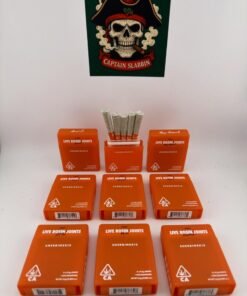 Sherbinskis 5-Pack Live Rosin Infused Joints with premium cannabis flower and solventless live rosin.